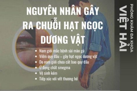 Nguyên nhân hạt ngọc dương vật thường gặp ở nam giới